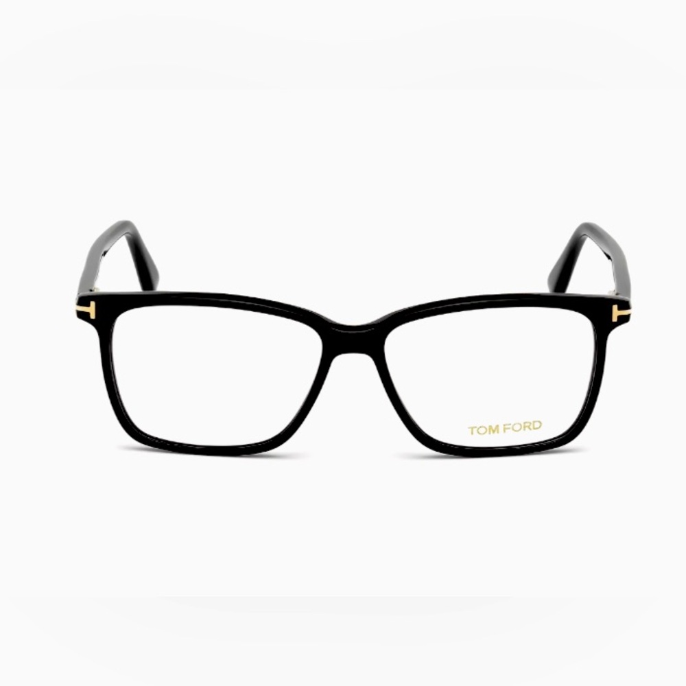 NIB Gorgeous Tom Ford Black Eyeglasses with Signature T Logos